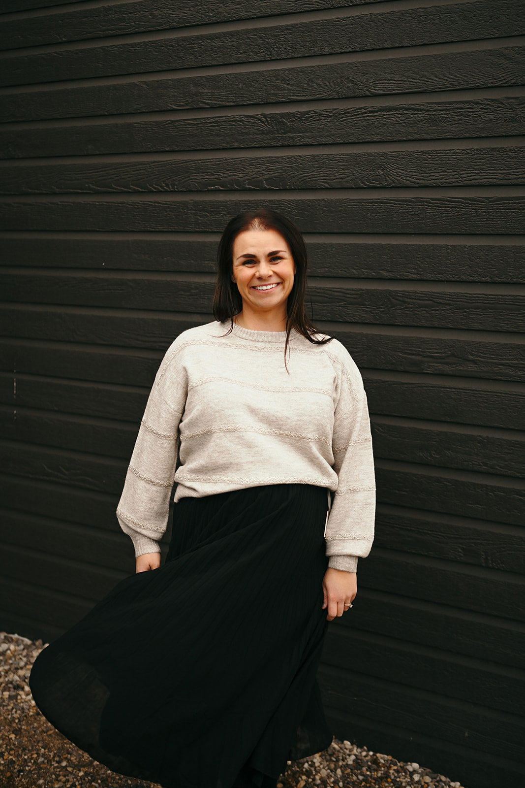 Sequin Stripe Sweater