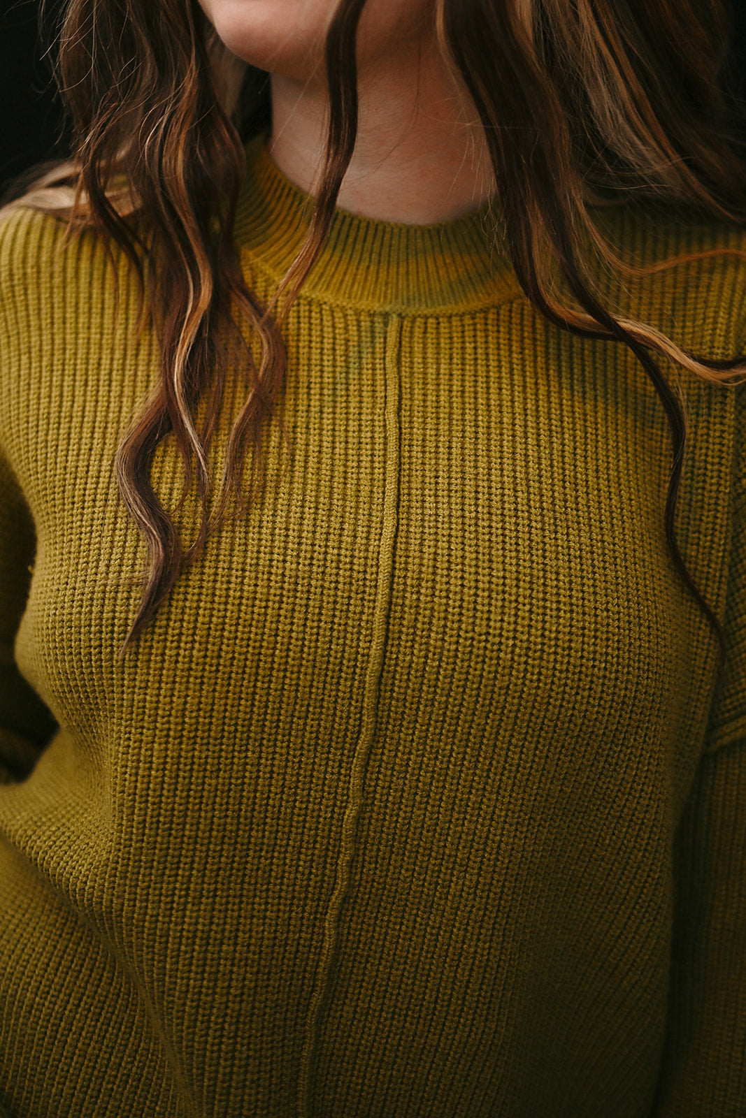 Dex Oregano Mock Sweater