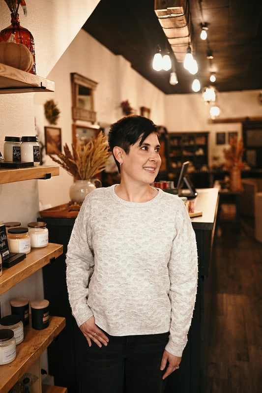 DEX Grey Melange Sweater