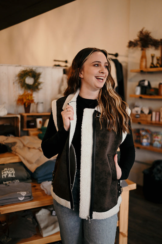 Elan Shearling Vest