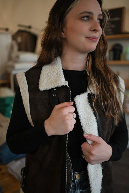 Elan Shearling Vest