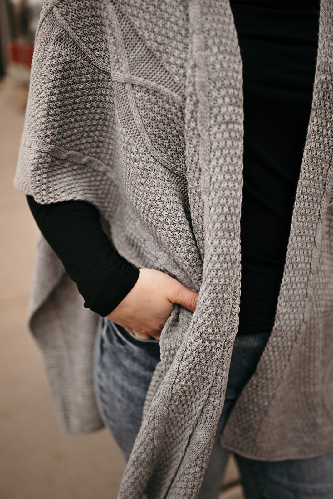 CoCo Pull Thru Wrap Sweater