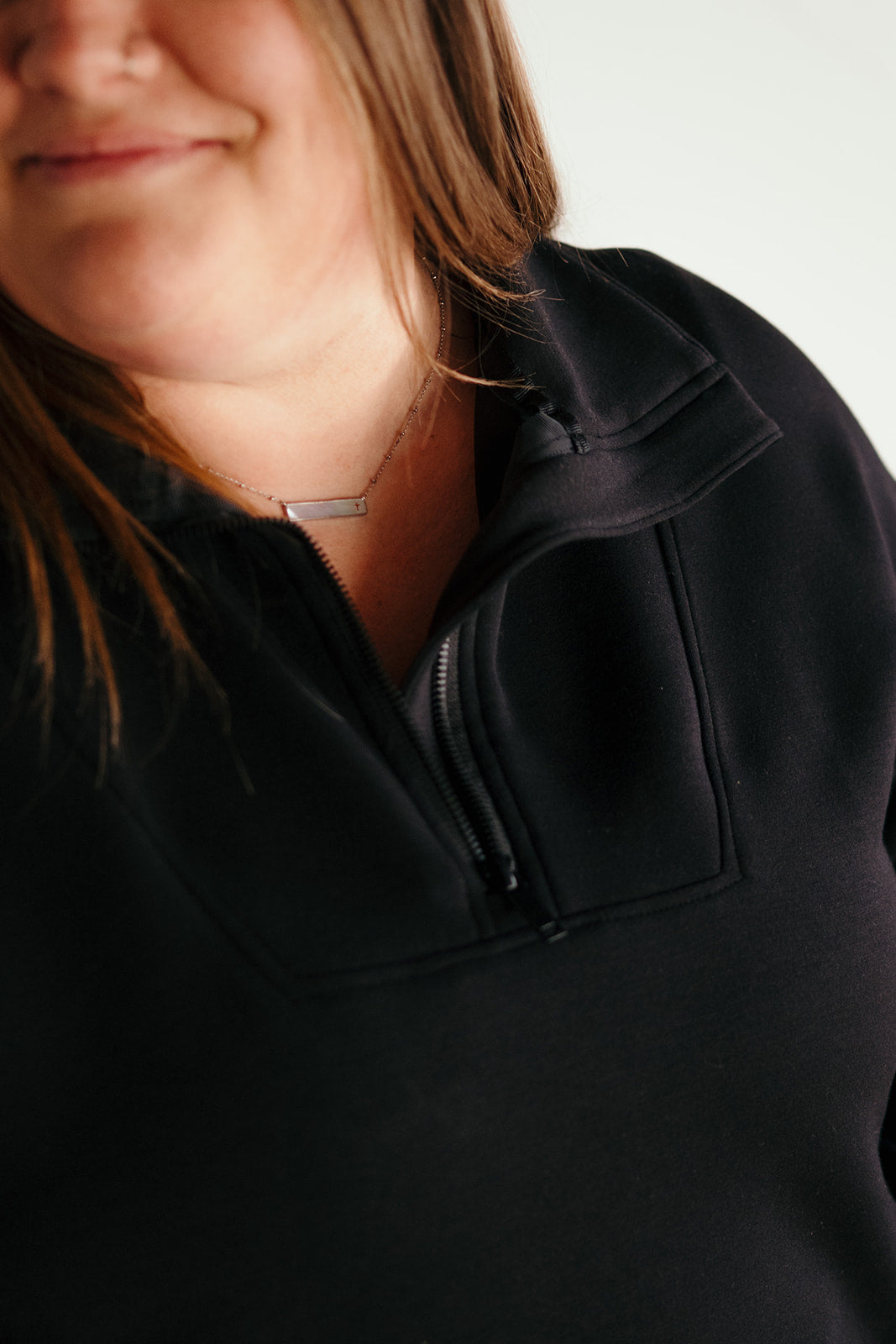 Plus Scuba Zip Sweatshirt