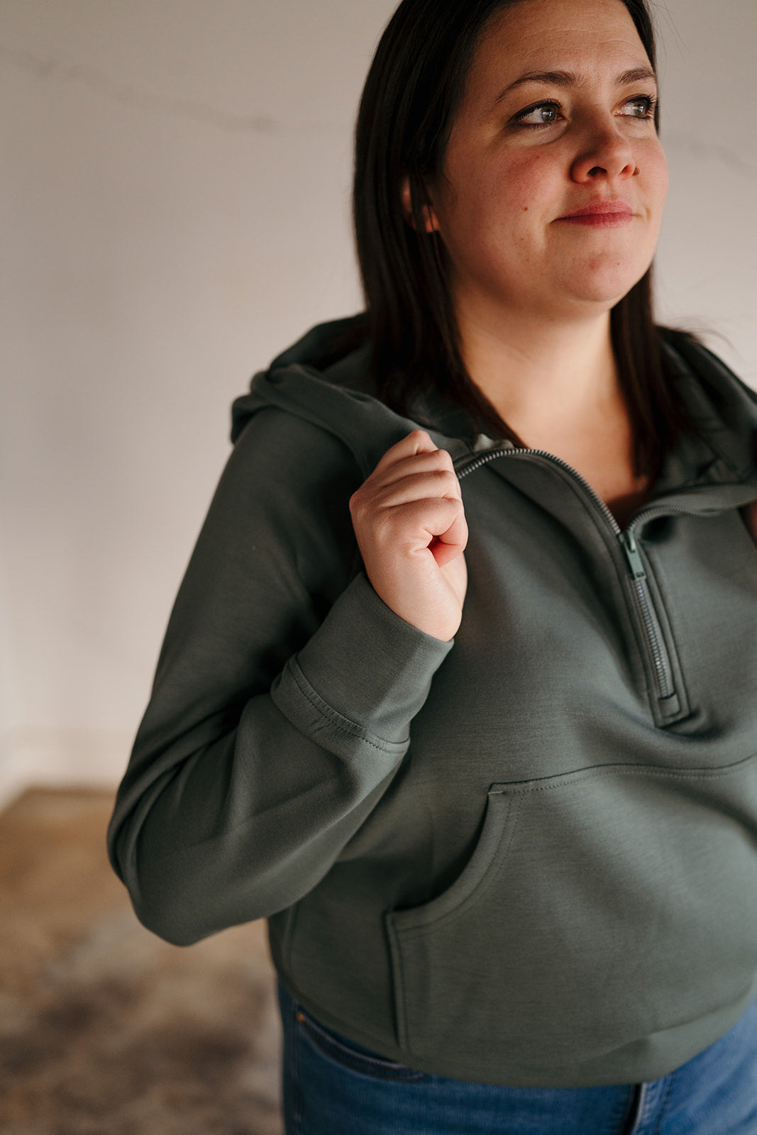 Green Scuba Hoodie Sweatshirt