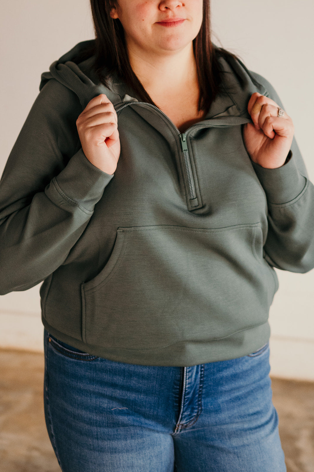 Green Scuba Hoodie Sweatshirt