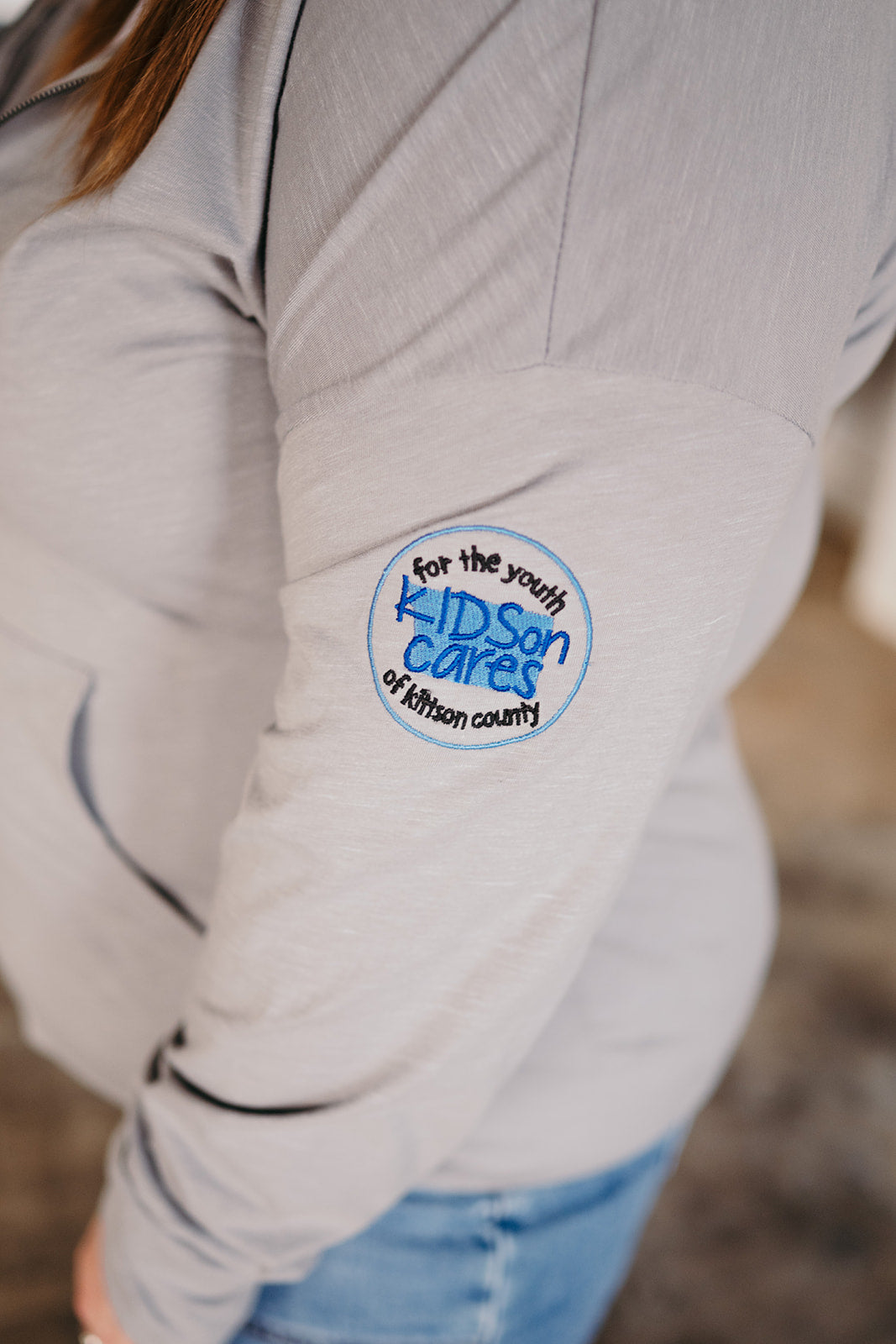 KIDSon Cares Zip Up Lightweight Shirt