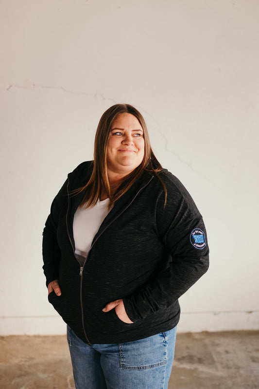 KIDSon Cares Zip Up Lightweight Shirt