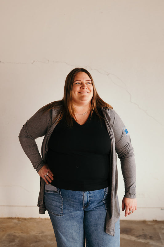 KIDSon Cares Lightweight Open Cardigan