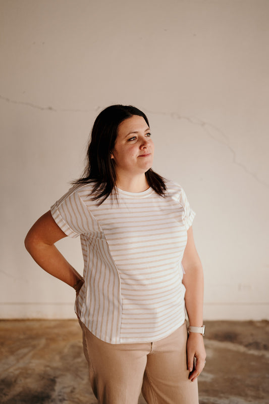 Tribal Camel Stripe Shirt