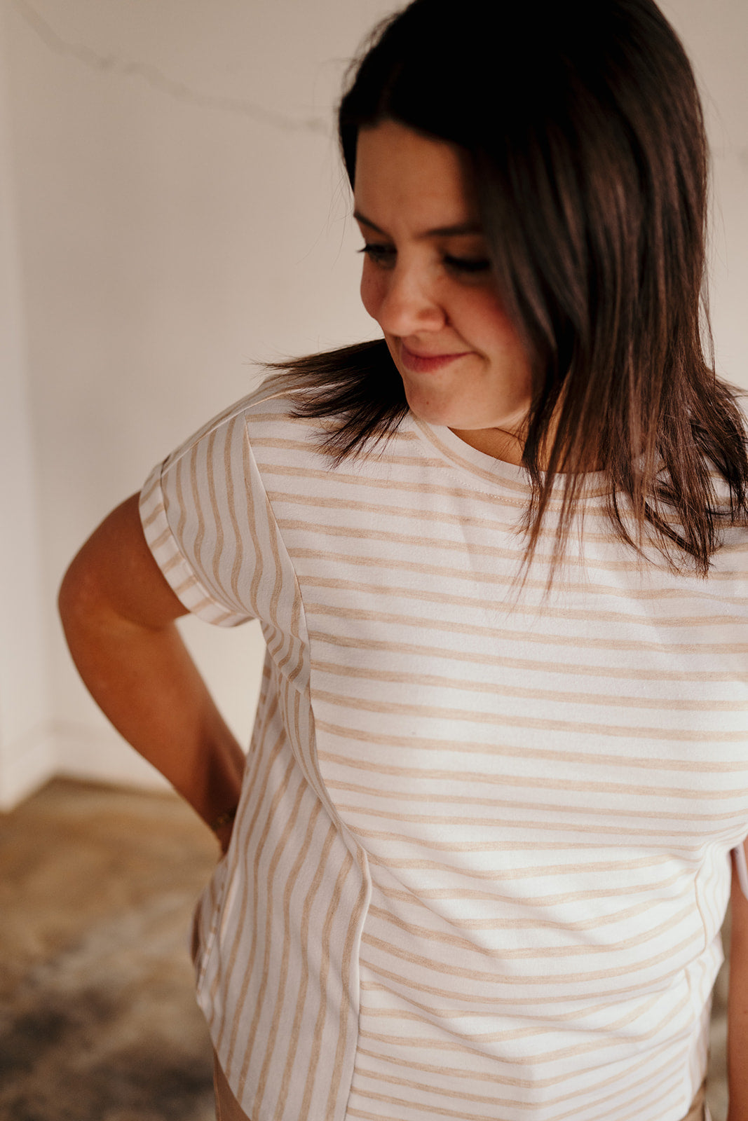 Tribal Camel Stripe Shirt