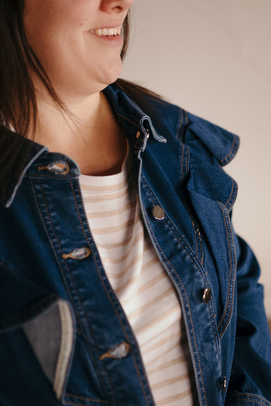 Tribal Fancy Jean Jacket