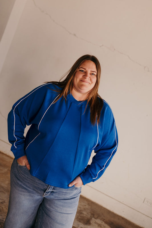 Tribal Piping Sweatshirt