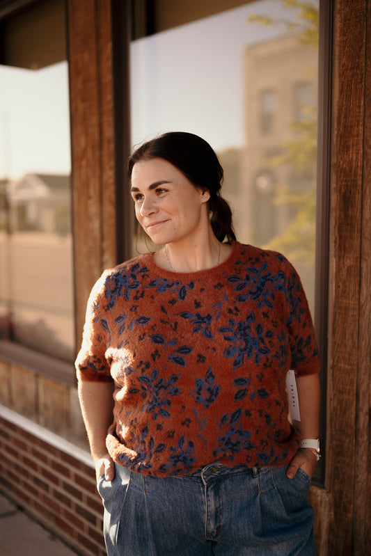 Tribal Elbow Sleeve Sweater
