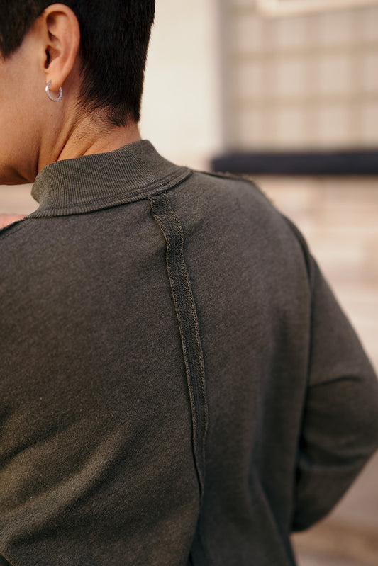 Tribal Cedar Green Bubble Sweatshirt