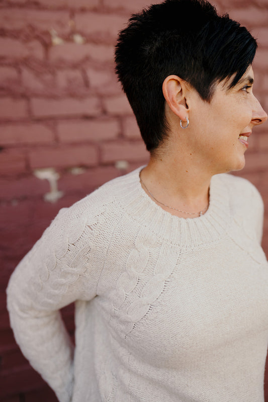 Tribal Crew Cable Sweater