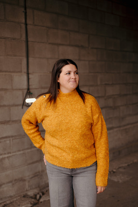 Liverpool Gold Mock Sweater