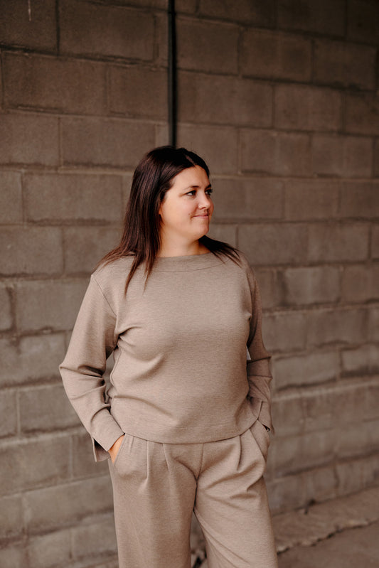 Liverpool Heathered Taupe Top