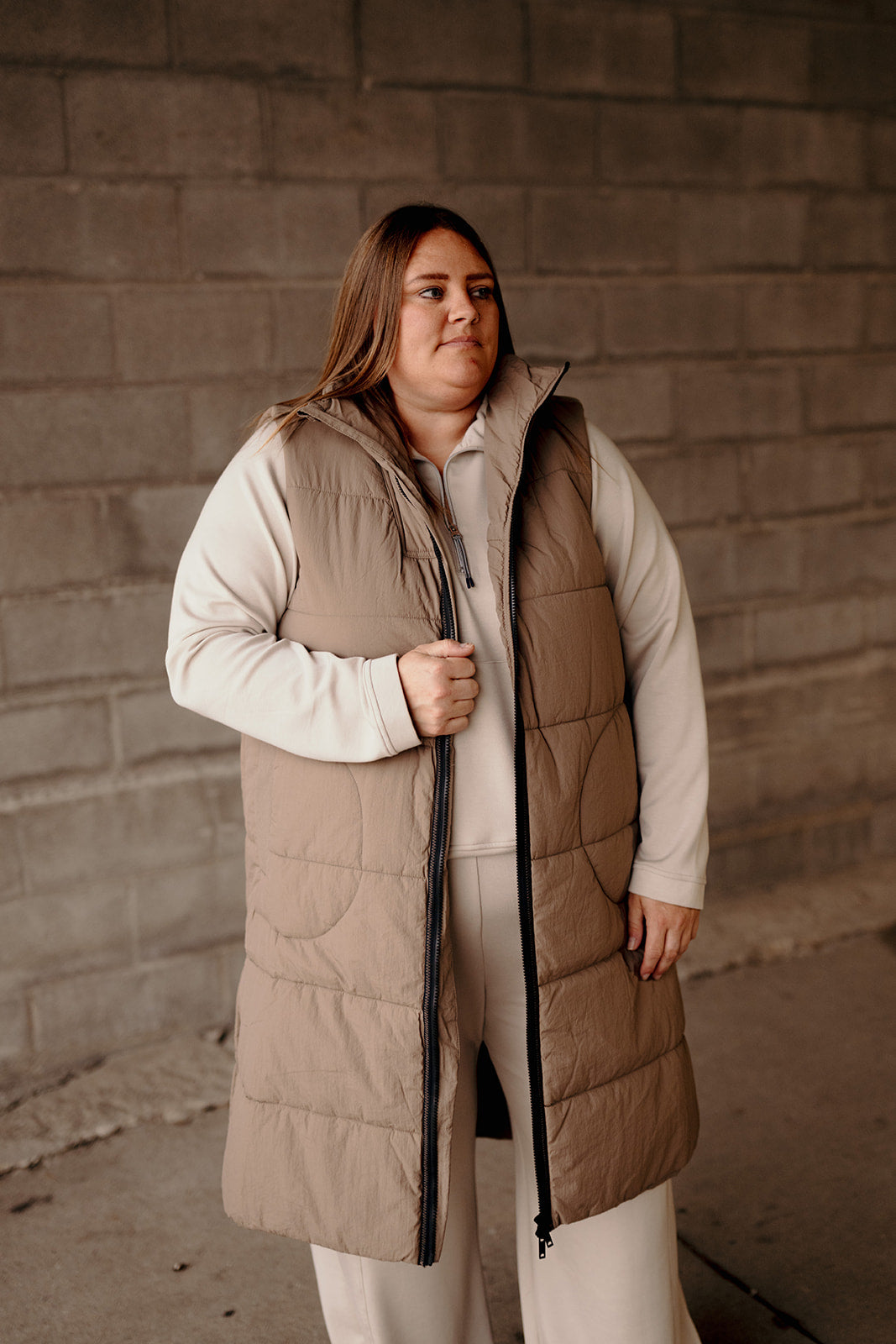Tribal Long Quilted Vest