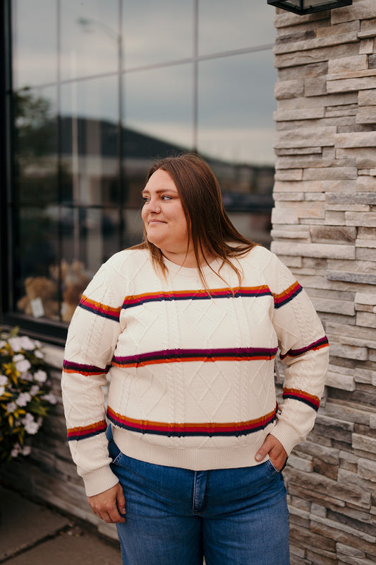 Tribal Stripe Sweater