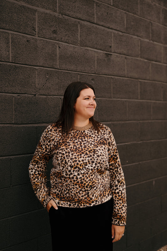 Liverpool Animal Print Sweater