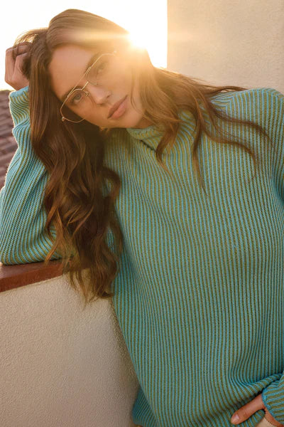 tribal two tone sweater