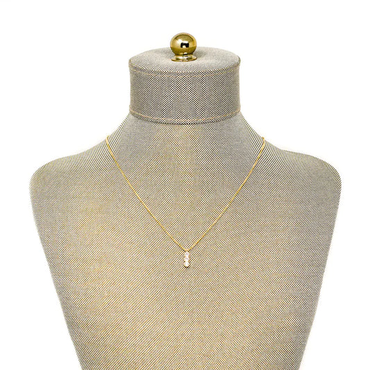 Pave Three Drop Necklace