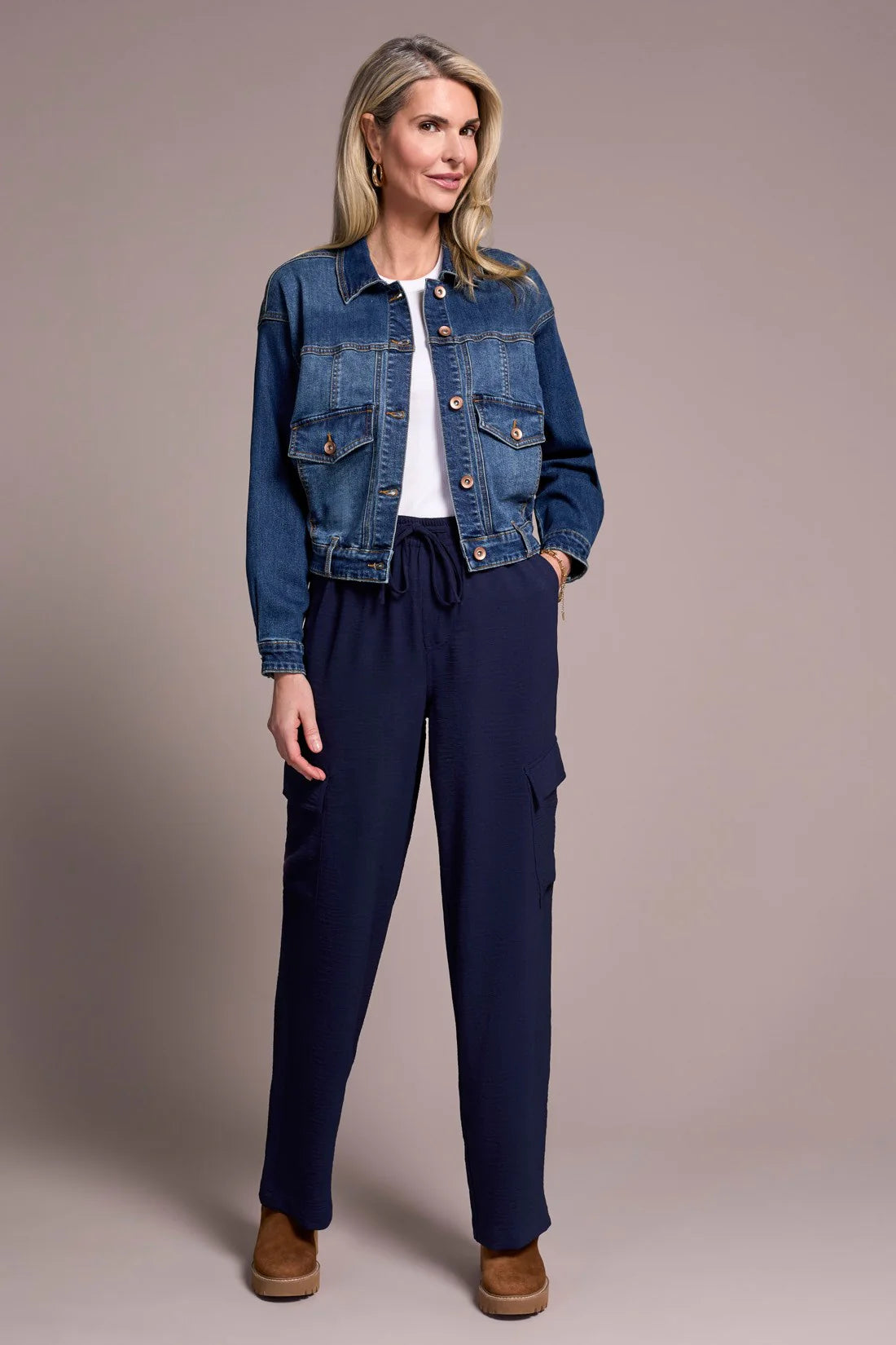 Tribal Sleeve Friendly Jean Jacket