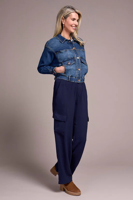 Tribal Sleeve Friendly Jean Jacket