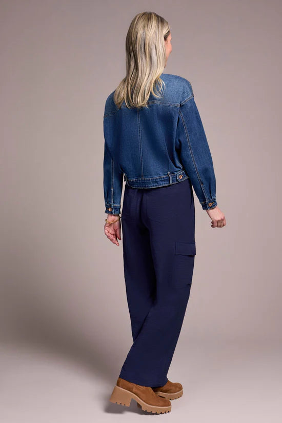 Tribal Sleeve Friendly Jean Jacket