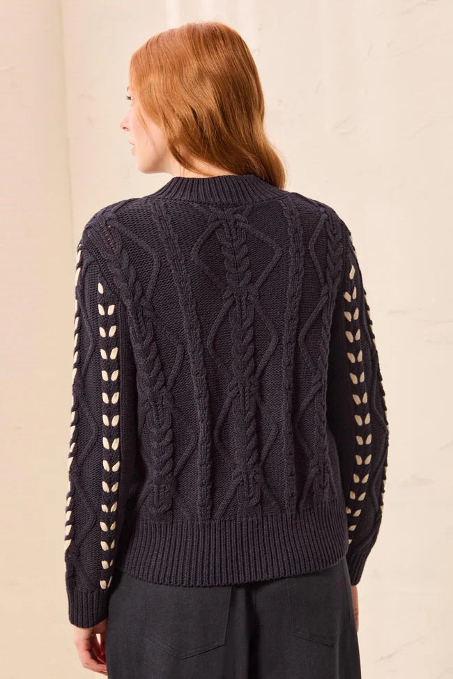 Tribal Cable Detail Sweater