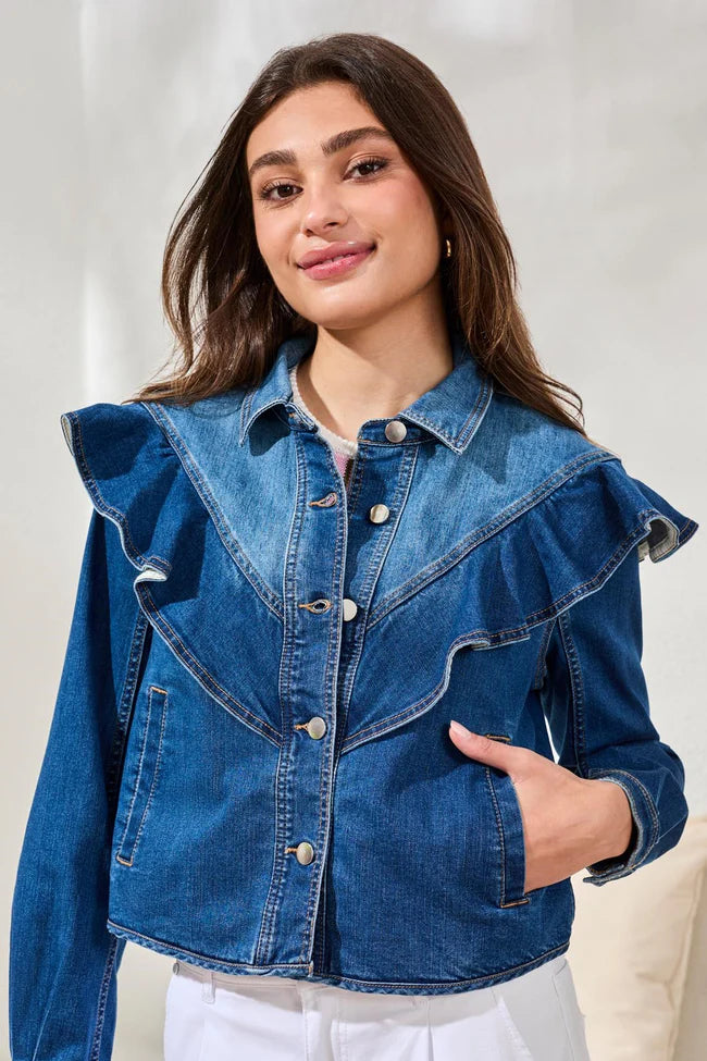 Tribal Fancy Jean Jacket