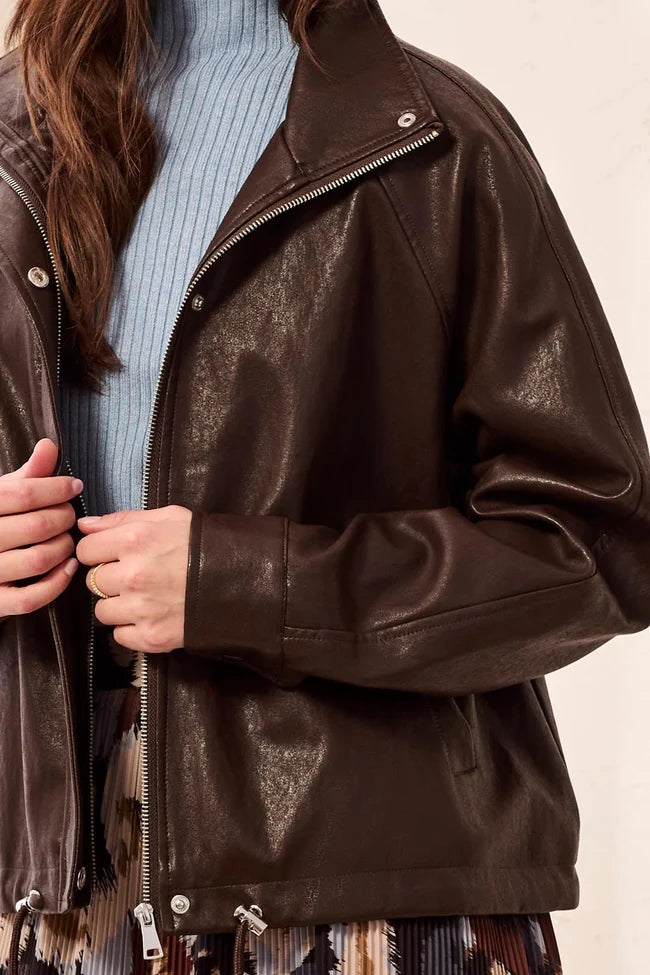 Tribal Brown Relaxed Jacket