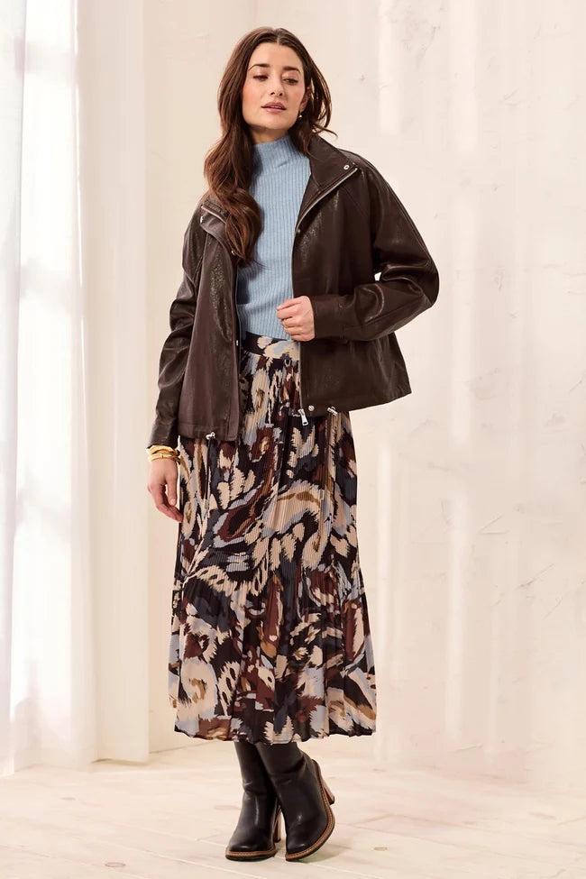 Tribal Brown Relaxed Jacket