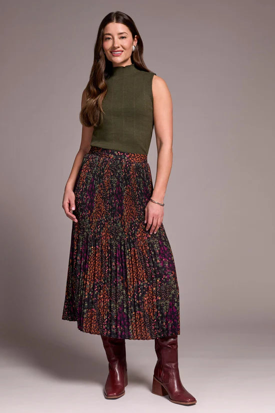 Tribal Plisse Skirt