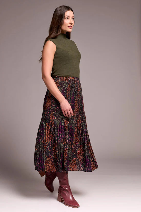 Tribal Plisse Skirt