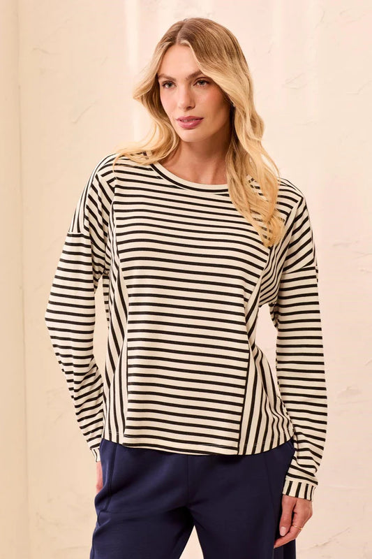 Tribal Black Stripe Long Sleeve Tshirt