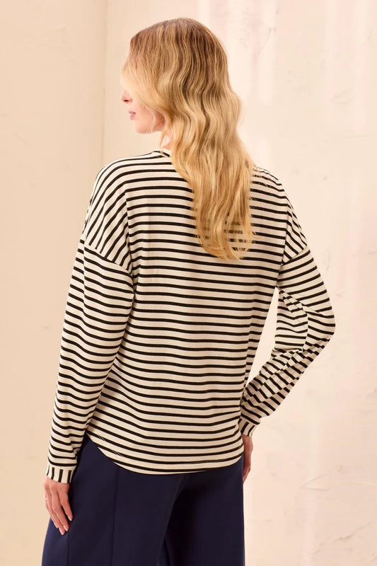 Tribal Black Stripe Long Sleeve Tshirt