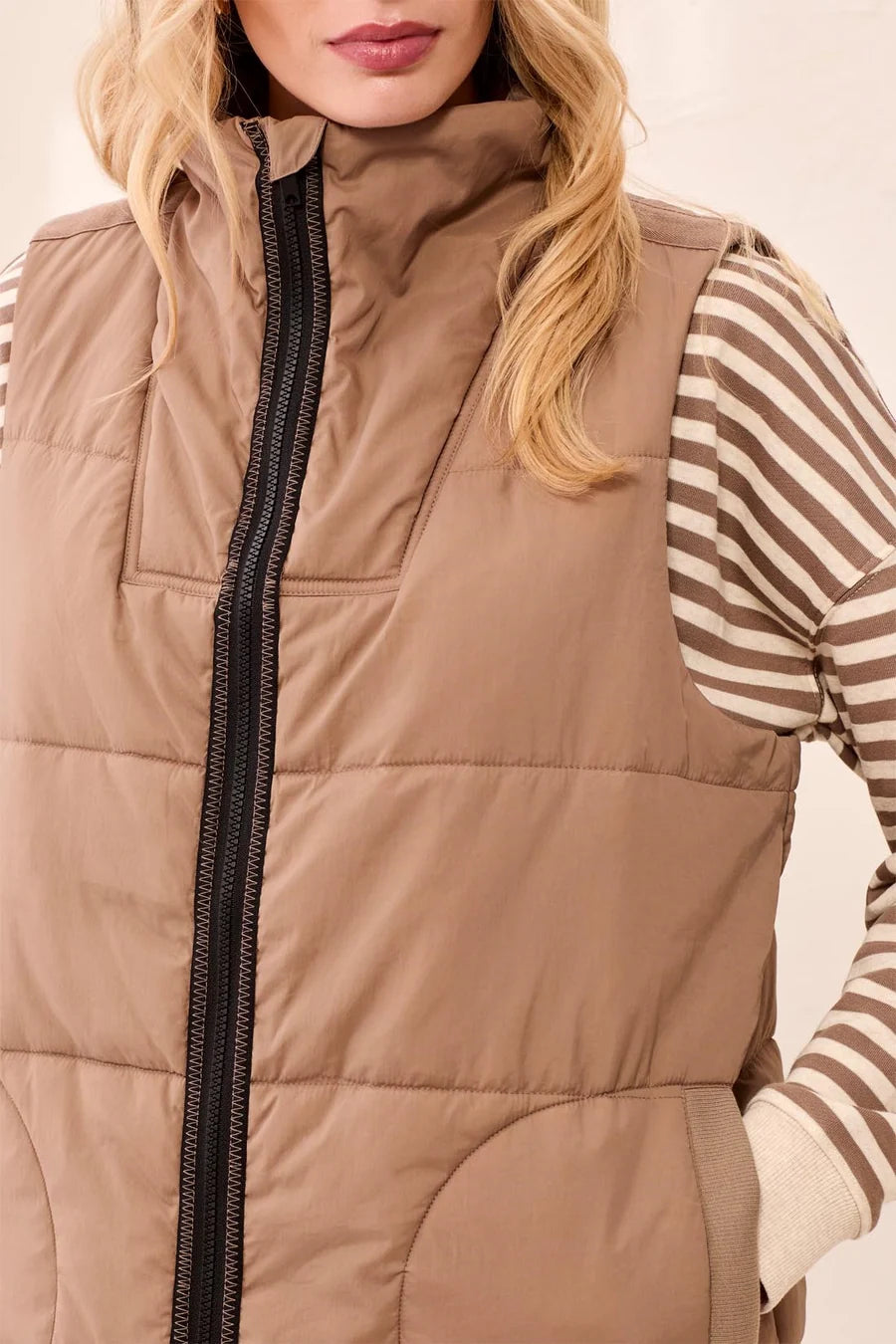 Tribal Long Quilted Vest