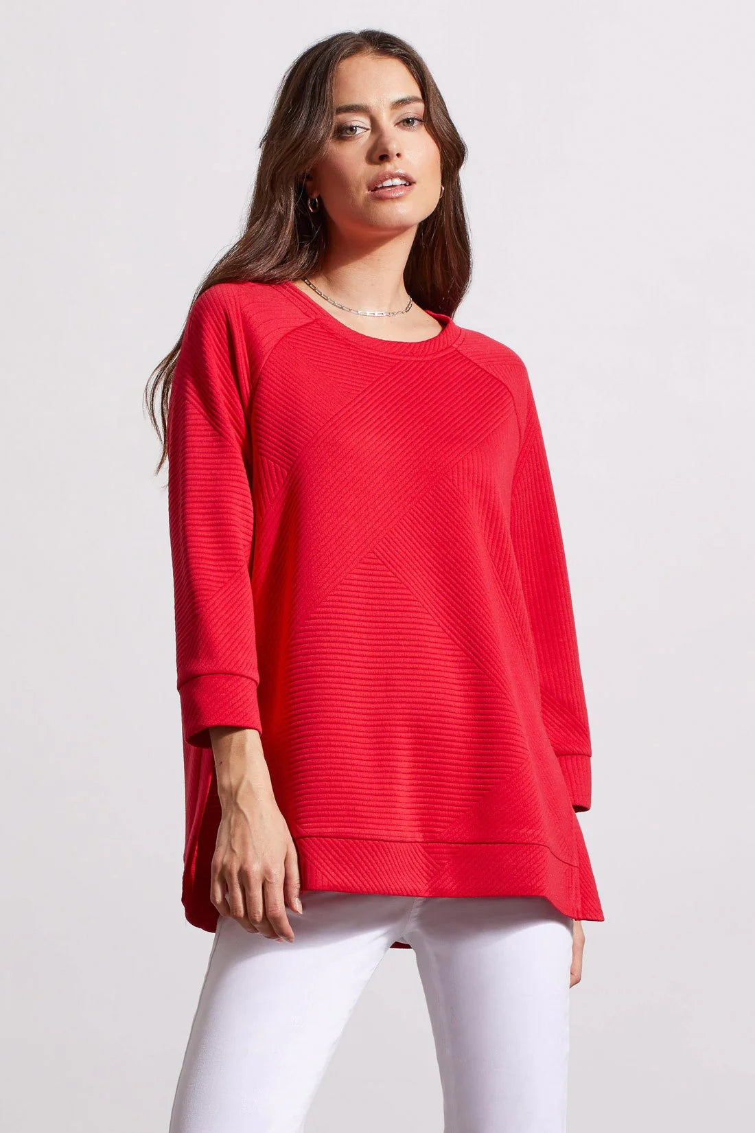 Tribal Poppy Red PullOver Top