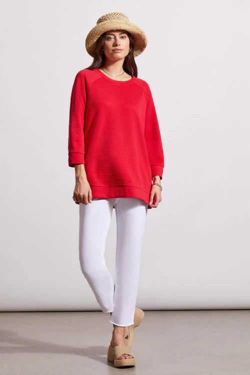 Tribal Poppy Red PullOver Top