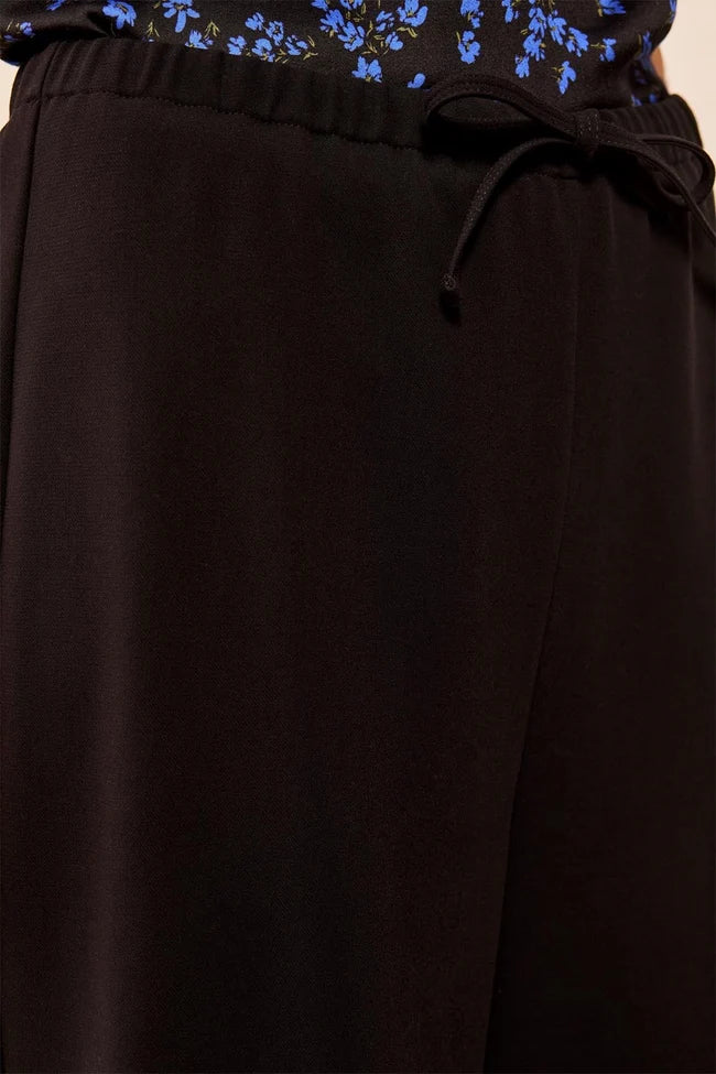Tribal Black Drawcord Pant