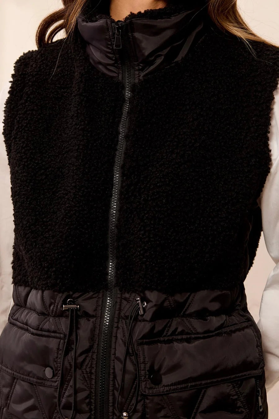 Tribal Mixed Media Long Vest