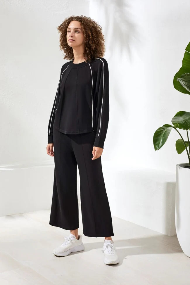 Tribal Black Piping Sweatshirt