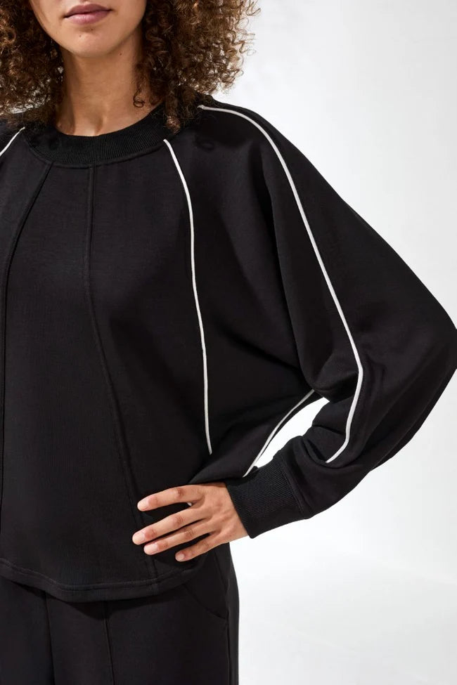 Tribal Black Piping Sweatshirt