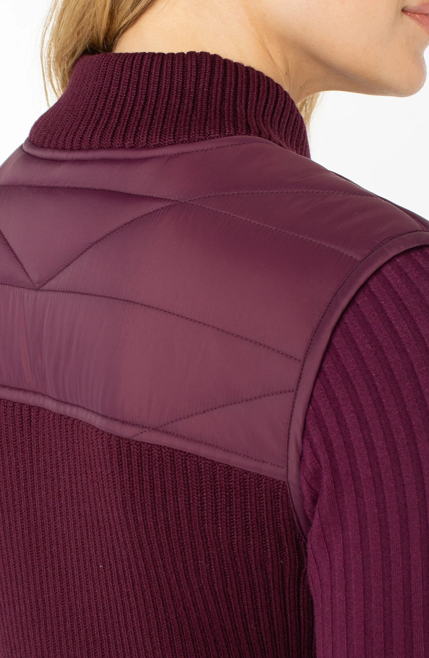 Liverpool Quilted Vest Wine