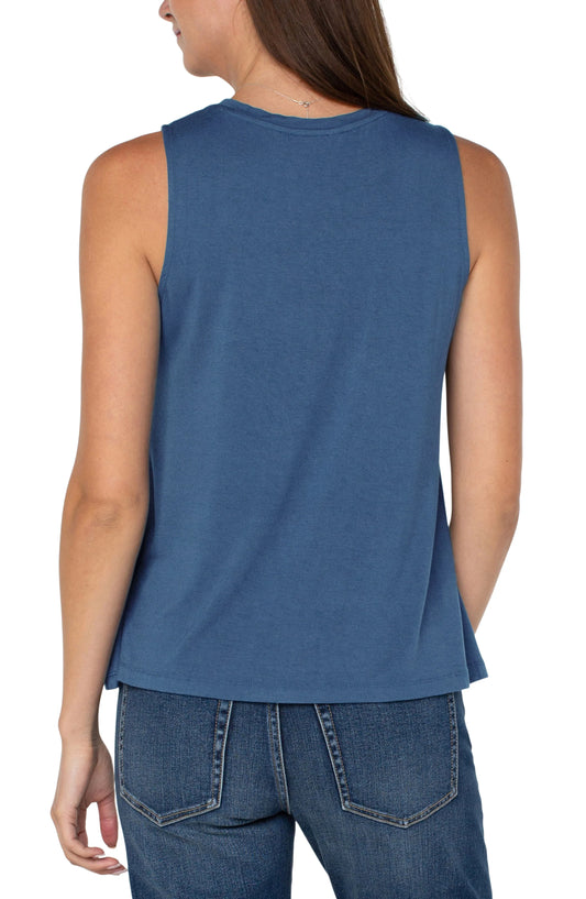 Liverpool French Blue Sleeveless Tank