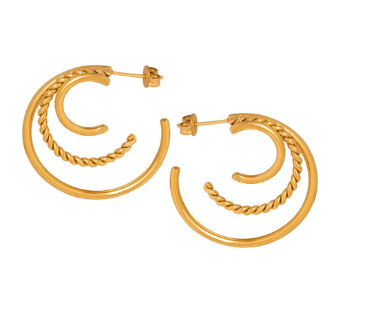 Triple Hoop Earring