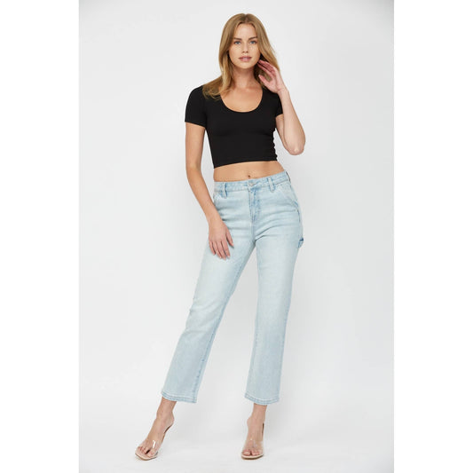 Mica High Rise Utility Crop Jean