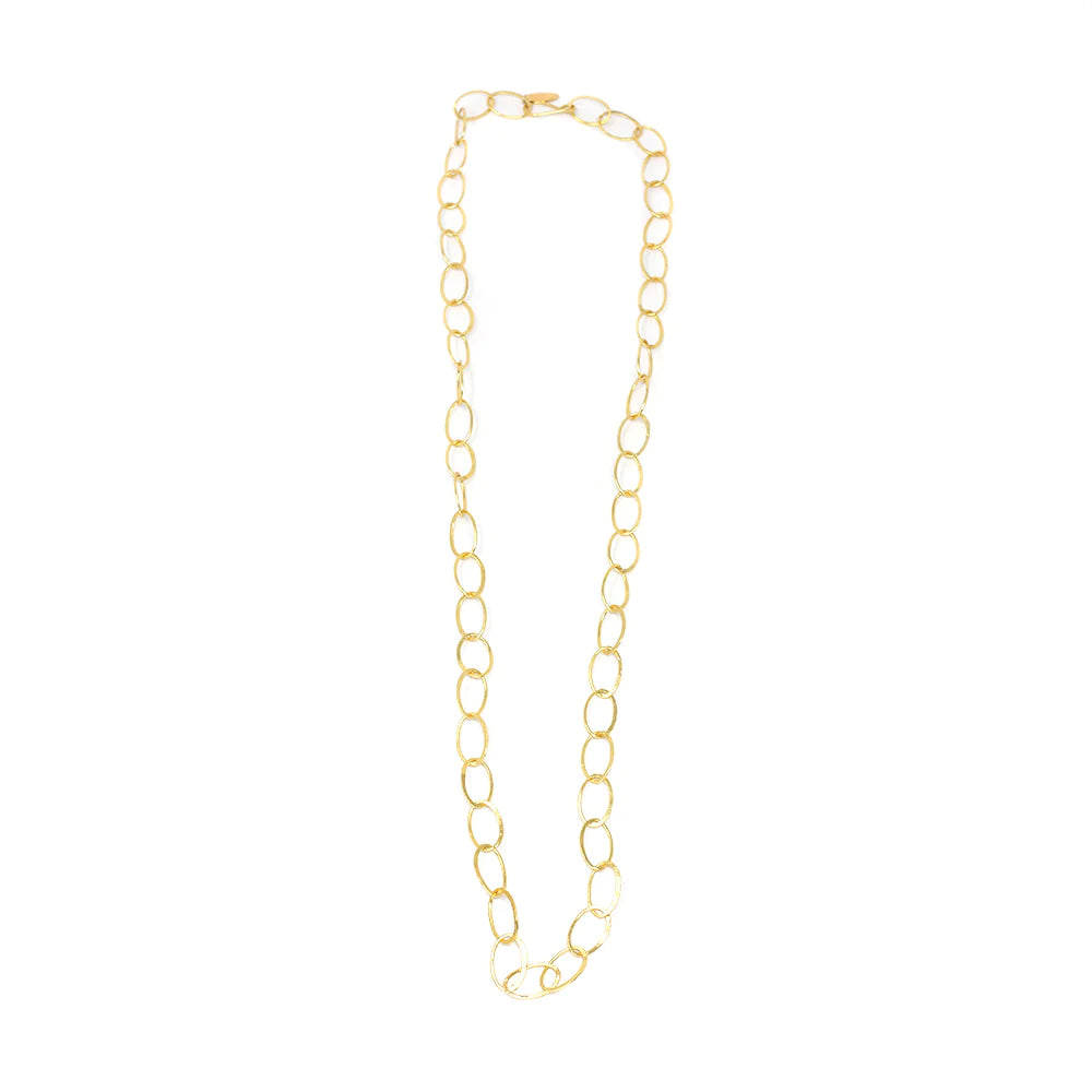 Matte Gold with Freshwater Peal Necklace