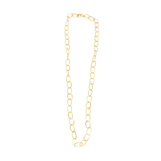 Matte Gold with Freshwater Peal Necklace